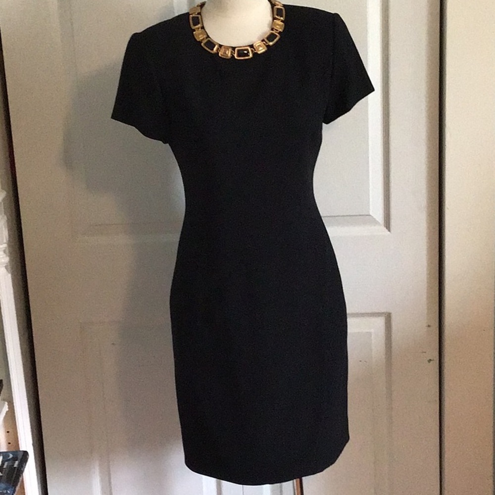 Gillian black cocktail dress.